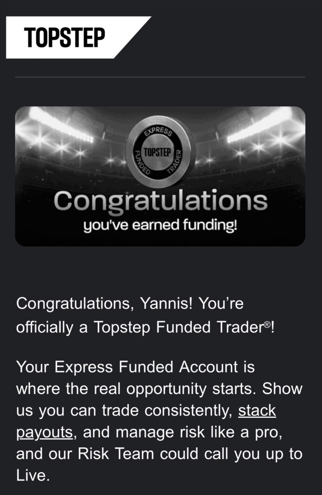 Compte de trading financé et certifié — élève KORP X