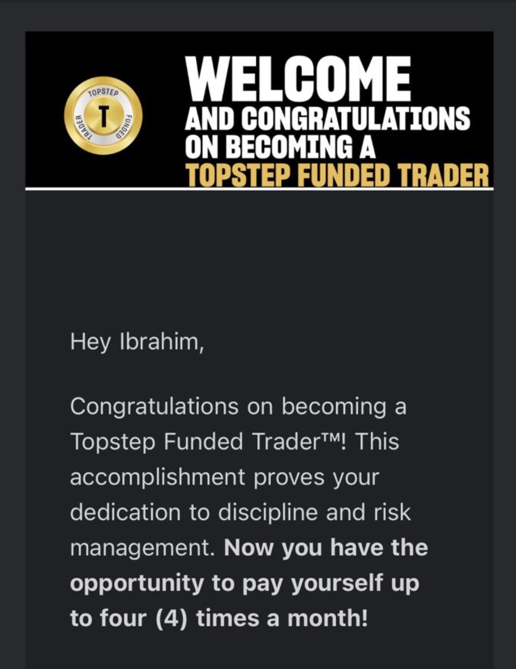 Compte de trading financé et certifié — élève KORP X
